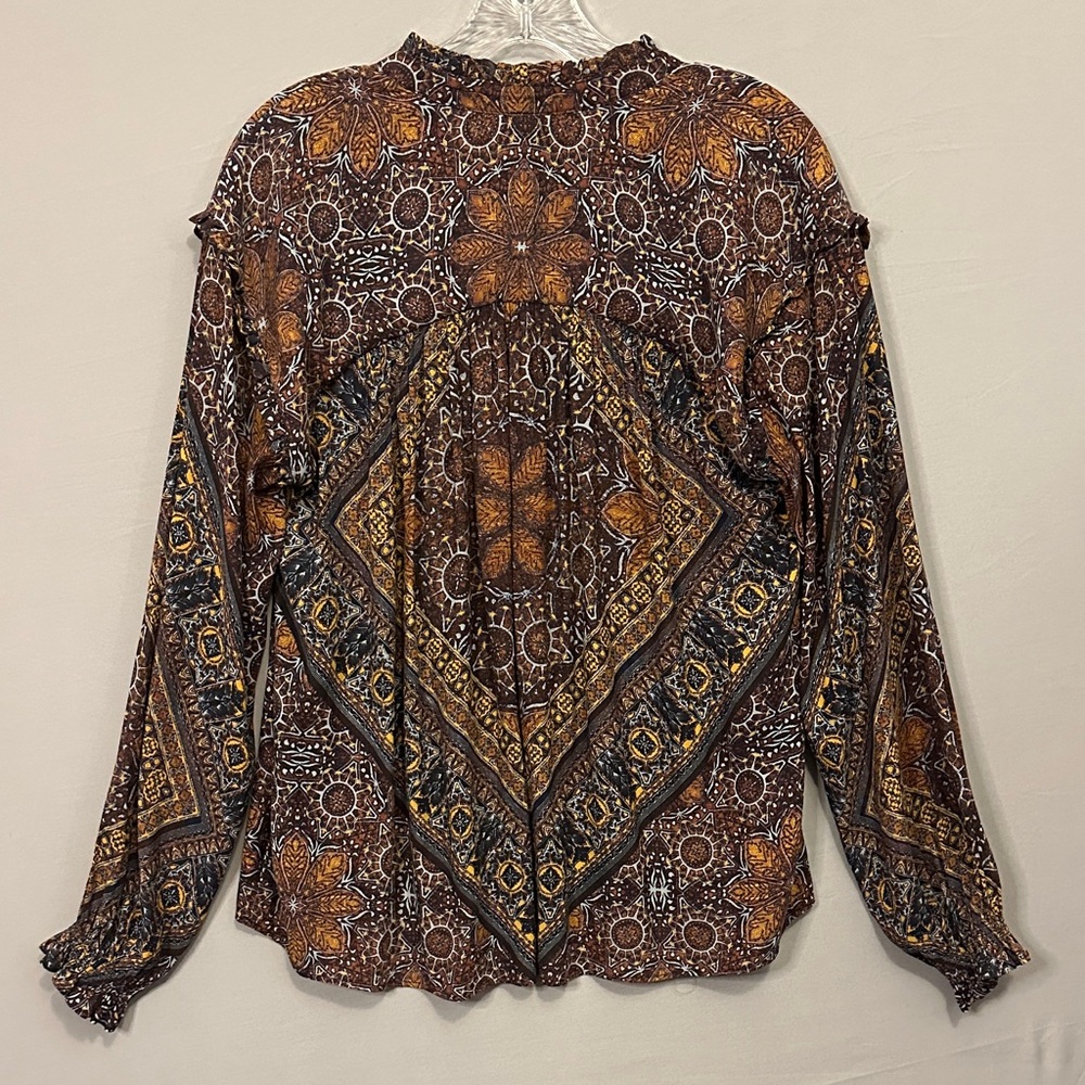 Free People Bohemian Blouse Women’s Small - Picture 6 of 8